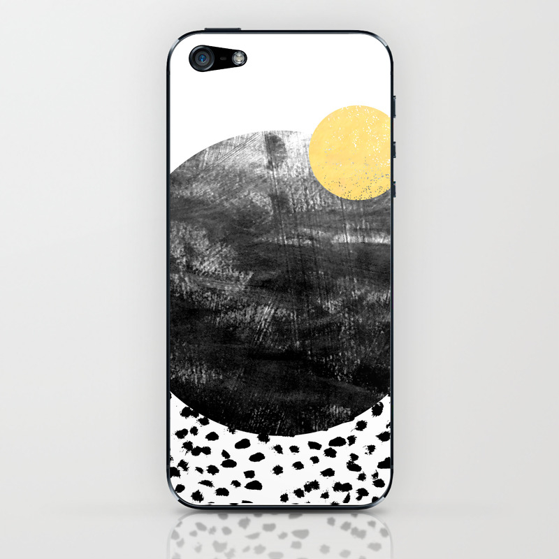 Abstract Painting Patterns Black And White Polka Dots Painterly