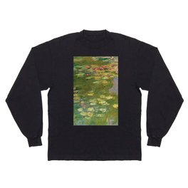 Lotus, Lilies, Flower, Monet, Art Prints Long Sleeve T-shirt