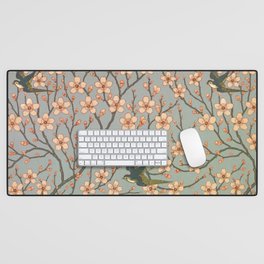 Almond Blossom and Swallow by Walter Crane Desk Mat