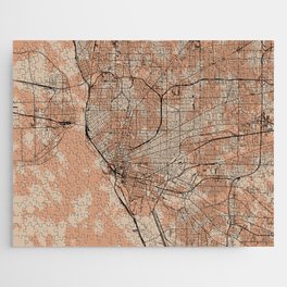 Buffalo - USA, Artistic Map Collage Jigsaw Puzzle