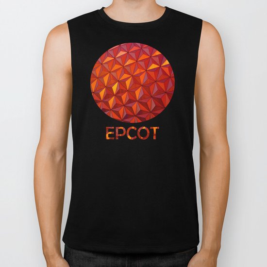 Geometric Epcot Biker Tank
