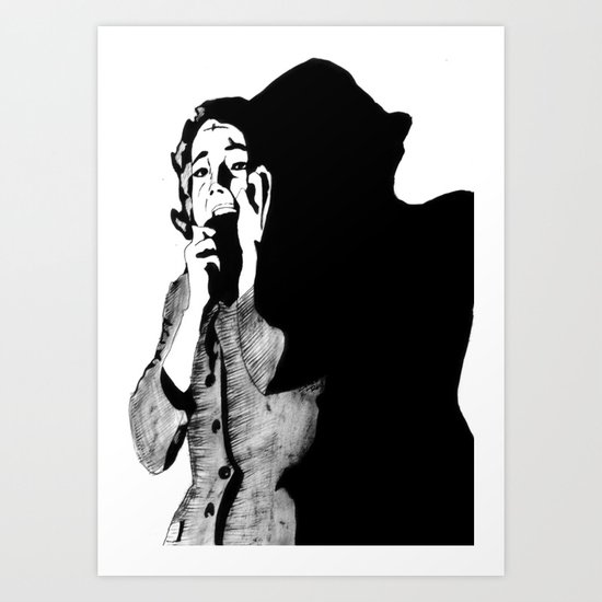Lila Crane Art Print