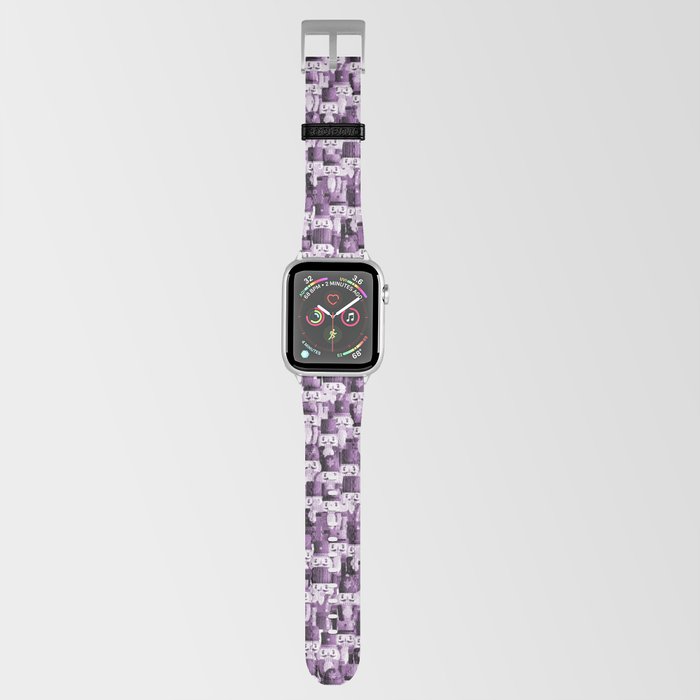 Purple Pink Vintage Antique Painted Christmas Nutcrackers Apple Watch Band