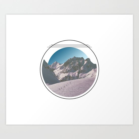 Climbing the Mountain Art Print