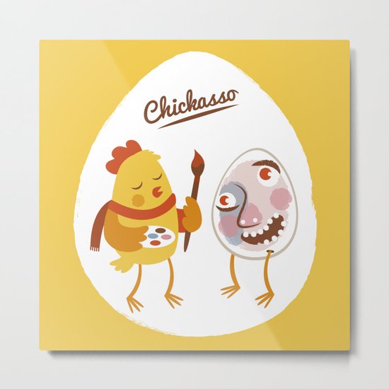 Chickasso Metal Print
