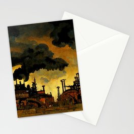A world enveloped in pollution Stationery Card