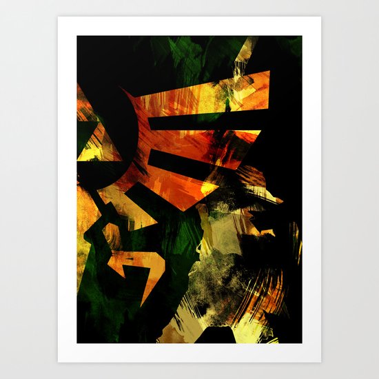 The Triforce - Digital Watercolor Art Print