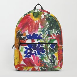 colorful bouquet: gerberas Backpack