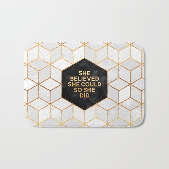 She believed she could so she did 2 Bath Mat