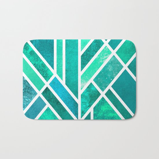 Art Deco Mermaid Bath Mat