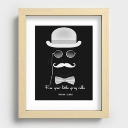 Hercules Poirot Quotes!! Recessed Framed Print