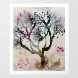 Romantic tree Art Print