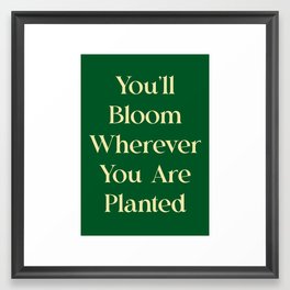 Positive Quote Poster  Framed Art Print
