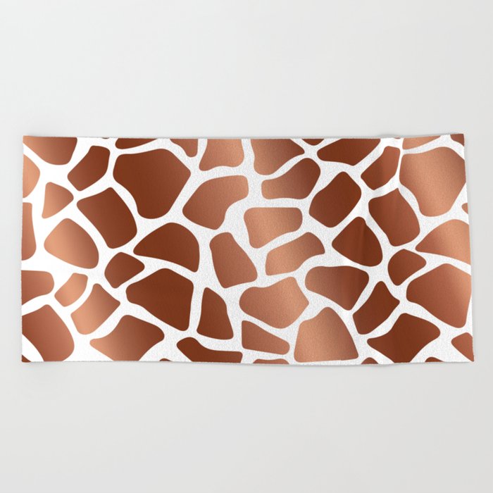 Giraffe (Bronze) Beach Towel