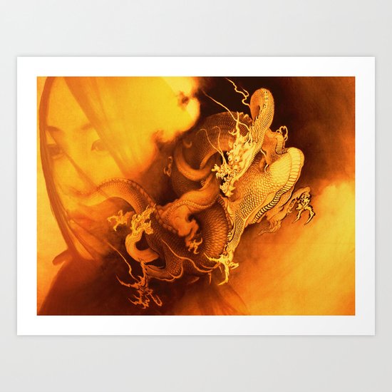 Destiny Of A Dragon Art Print