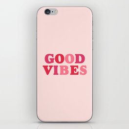 Good Vibes | Pink iPhone Skin