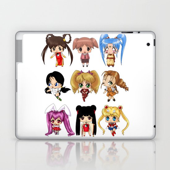 Anime Pigtails Laptop & iPad Skin