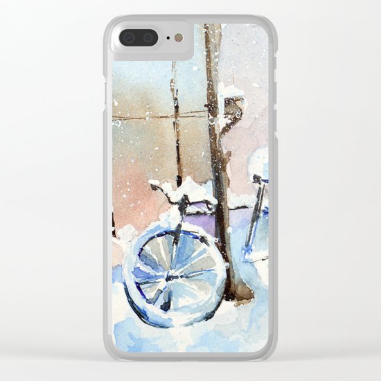 Lost bike Clear iPhone Case