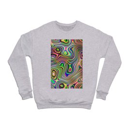 Liquid rainbow marble texture Crewneck Sweatshirt