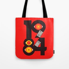 George Orwell, 1984, Nineteen Eighty-Four, cult book illustration, dystopian novel, english literature Tote Bag