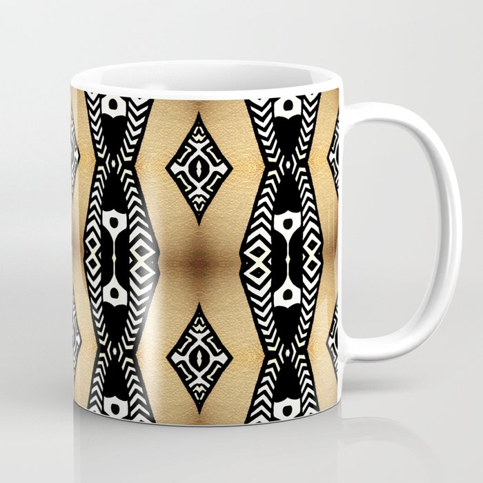 Gold and Black Coffee Mug