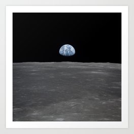 see the marble from the moon | space 005 Art Print