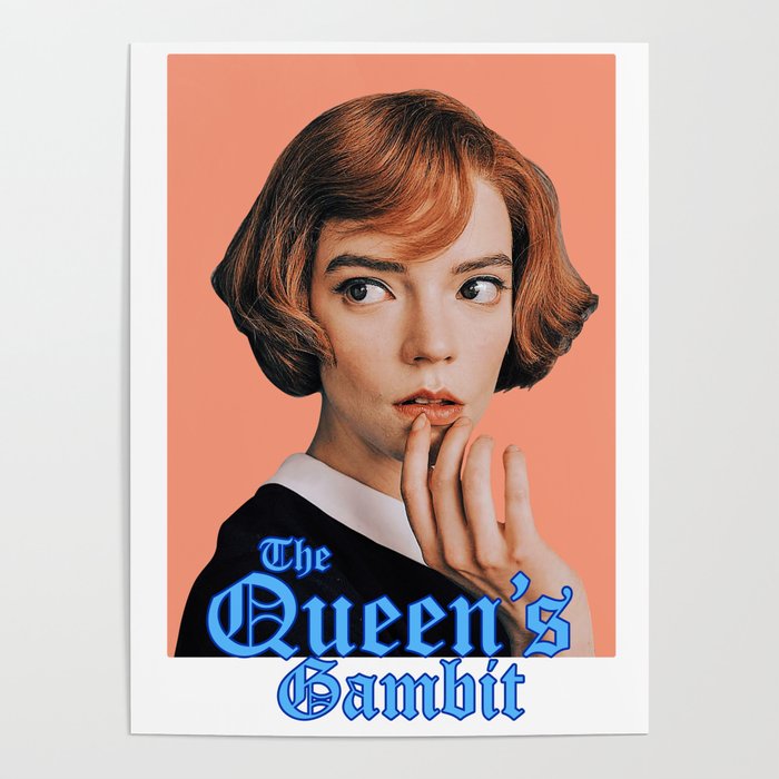 The Queen's Gambit Art Print Beth Harmon Room Decor -  Israel