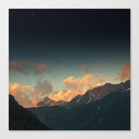 mountain glow Canvas Print