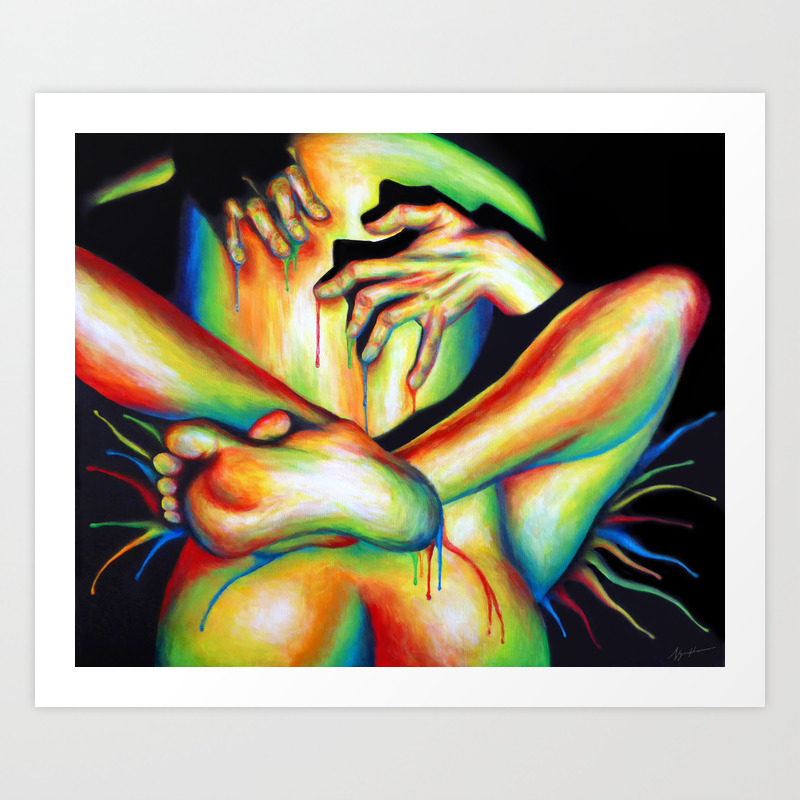 Passionate Love Art Print By Nymphainna Society6