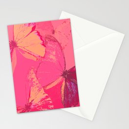 Butterflies in red shades #decor #society6 #buyart Stationery Card