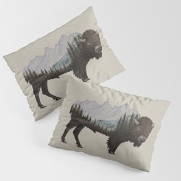 The Land of the Bison Pillow Sham