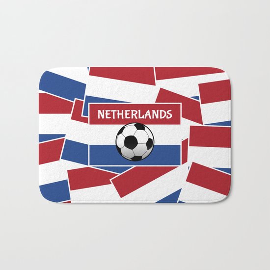 Netherlands Flag Football Bath Mat