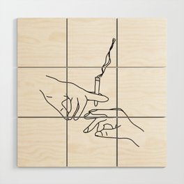 Smoking Wood Wall Art