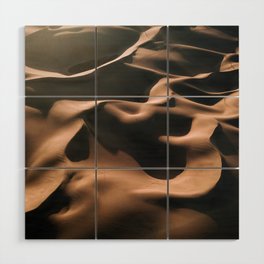 Abstract Dunes In The Desert Wood Wall Art