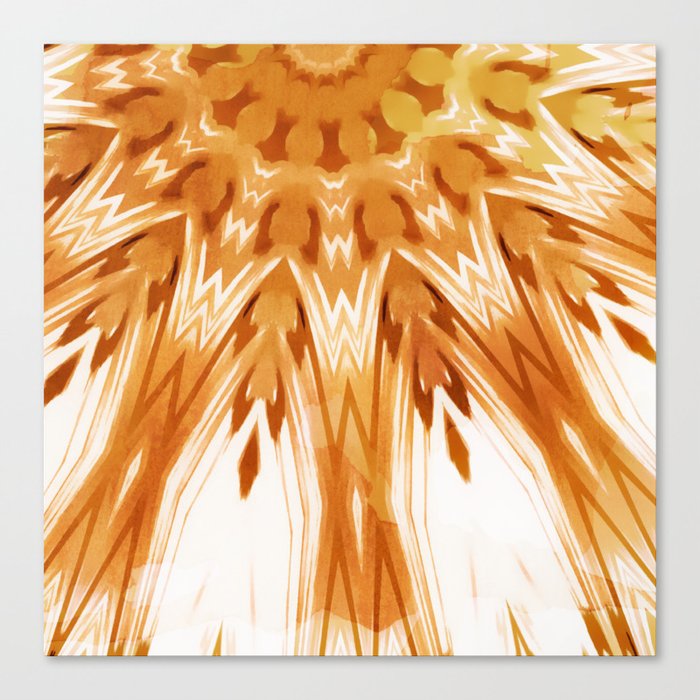 Mandala Art White Boho Canvas Print By Creativeart Society6