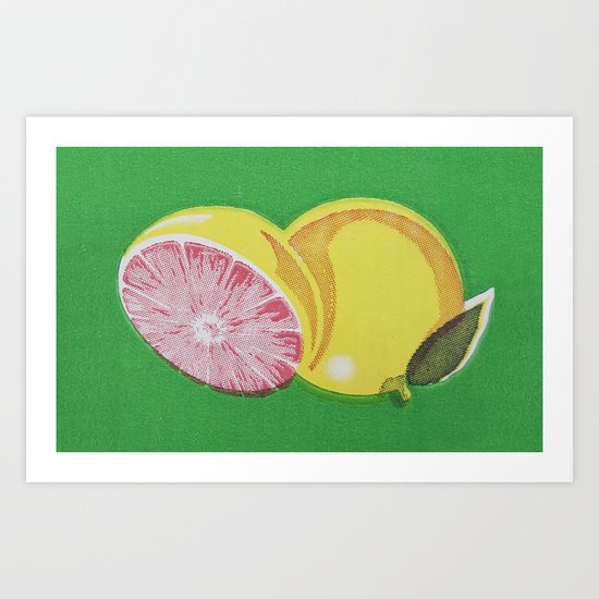 Fruitopia Pamplemousse Art Print