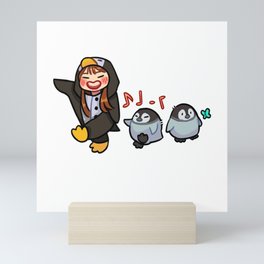 penguin chuu! Mini Art Print