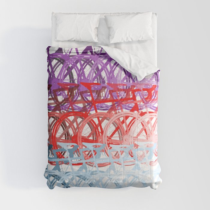 Bicycles palette Comforter