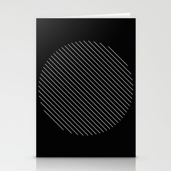 Tilt - Black and White Minimalism Abstract Stationery Cards