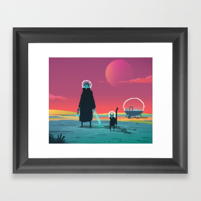 PHAZED PixelArt 6 Framed Art Print