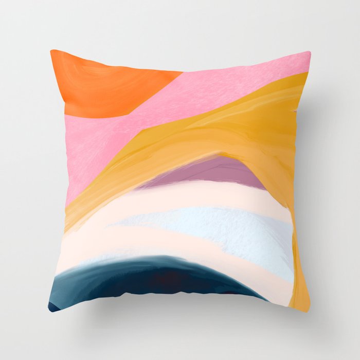 Let Go - no.36 Shapes and Layers Throw Pillow