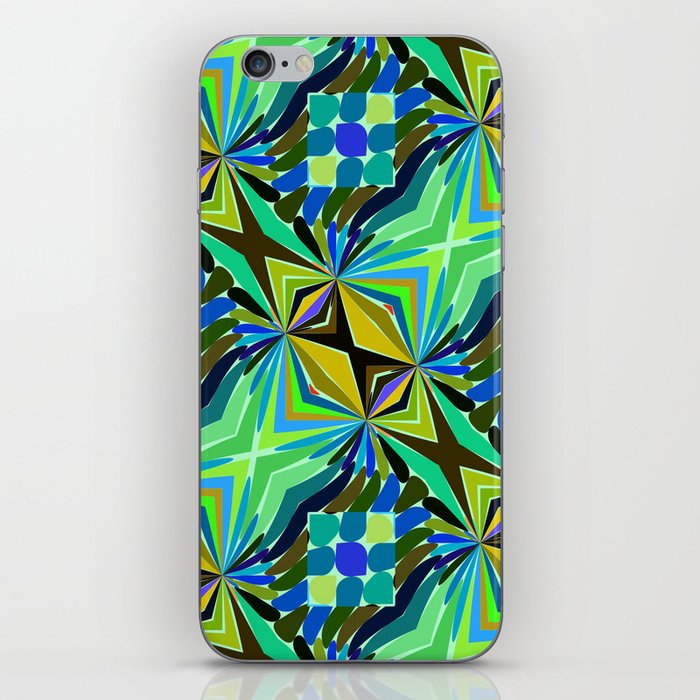 Colorful geometric abstract 14 iPhone Skin