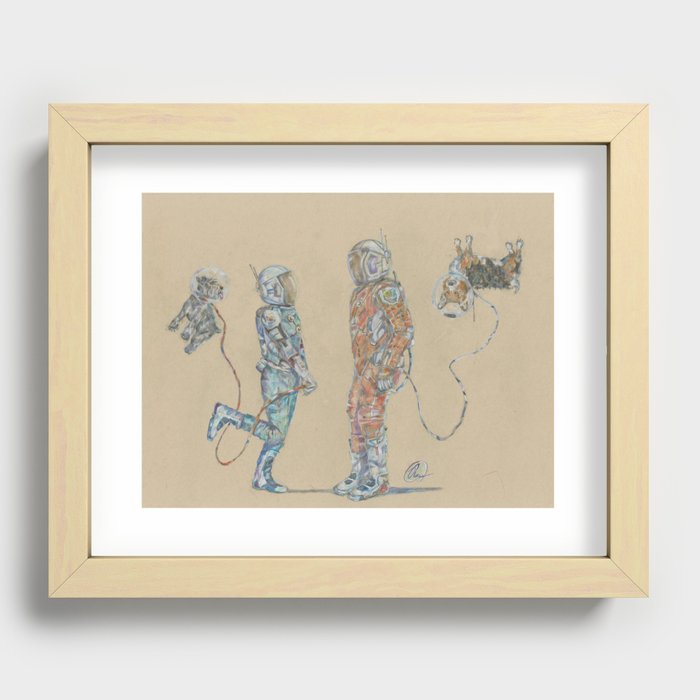 Astronauts #1 Recessed Framed Print