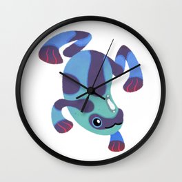 Poison dart frogs - dark Wall Clock