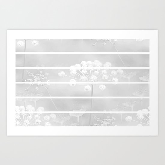 Grey And White Art Print