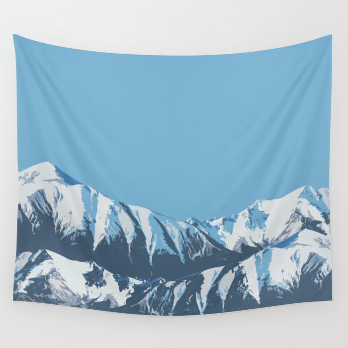 Why so blue Wall Tapestry