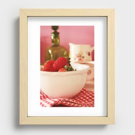 Strawberries Recessed Framed Print