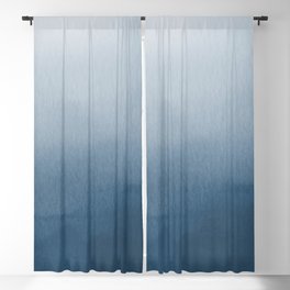 White & Blue Abstract Watercolor Blend Pairs To 2020 Color of the Year Chinese Porcelain PPG1160-6 Blackout Curtain