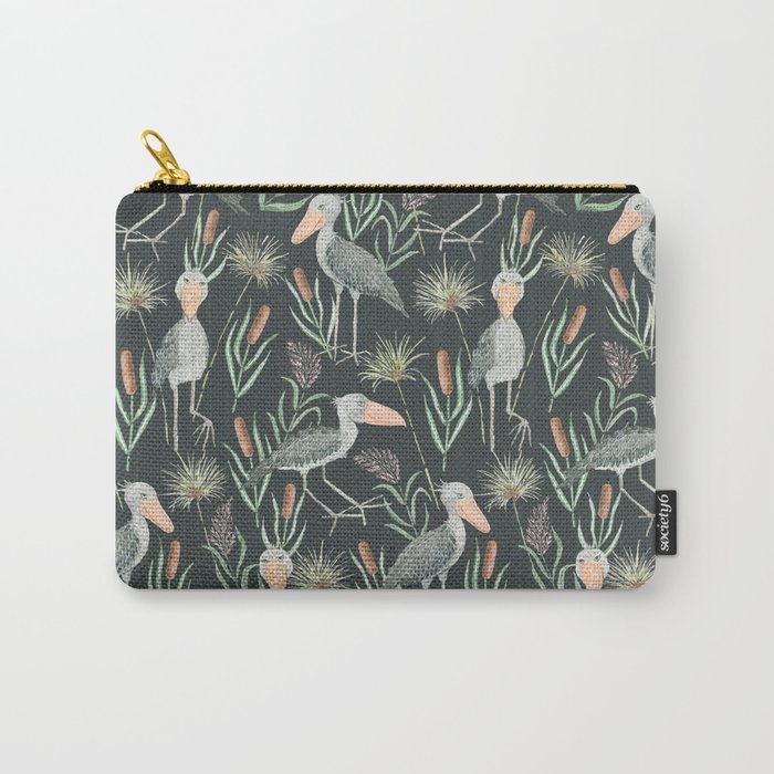 The Magnificent Shoebill Pattern Carry-All Pouch