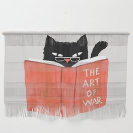 Cat reading book Wall Hanging